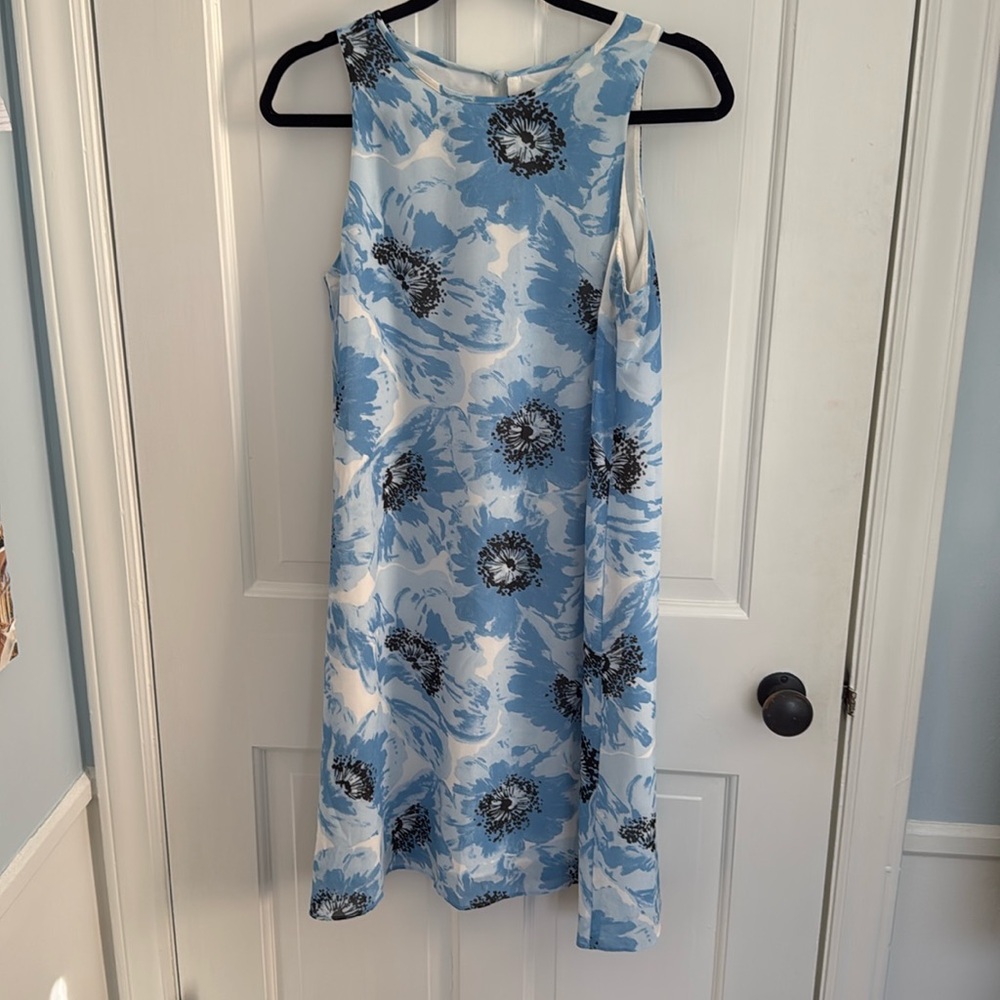 Blue Ann Taylor Floral Dress